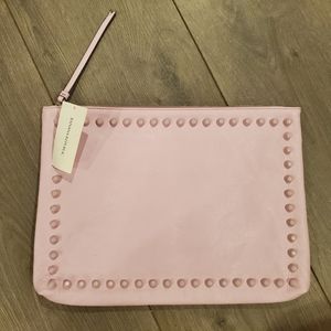 New banana Republic large pink studded clutch